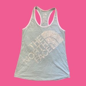 The North Face Logo White Trim Racerback Tank Top